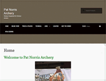 Tablet Screenshot of patnorrisarchery.com